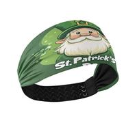 Lyeorm Gnomes St Shamrock Headbands for Women Non Slip Fashion Sports Hair Bands Soft Elastic Wide Hair Wrap for Workout Yoga Running