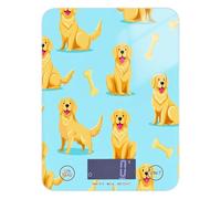 Lyeorm Golden Dog Food Scale Digital Kitchen Scale Weight Grams and Ounces for Cooking Baking with 4 Units & LCD Display