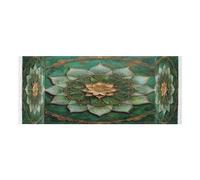 Lyeorm Green Mandala Washer and Dryer Covers for the Top, Fridge Dust Cover, Waterproof Washing Machine Cover with Storage Pocket for Kitchen Laundry Home