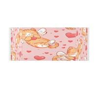 Lyeorm Happy Orange Cat Washer and Dryer Covers for the Top, Fridge Dust Cover, Waterproof Washing Machine Cover with Storage Pocket for Kitchen Laundry Home