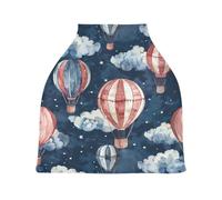 Lyeorm Hot Air Balloon Car Seat Covers for Babies Breathable Nursing Breastfeeding Cover Multi-Use Infant Carseat Canopy and Stroller Cover for Boys Girls
