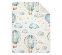 Lyeorm Hot Air Balloons Baby Blanket for Boys Girls - Soft Warm Receiving Swaddle Blanket for Toddler Newborn Crib Stroller, 30 x 40 Inch