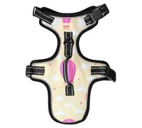 Lyeorm Hot Air Balloons Dog Harness Adjustable Soft Oxford Pet Vest No Pull Reflective Dog Vest Harness with Handle for Walking Training, S