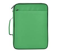 Lyeorm Irish Green Accordion File Organizer with 3 Ring Binder 7 Pocket Expanding File Folders with Labels Zipper Binder Bag for Letter A4 Files, Holds 500 Sheets