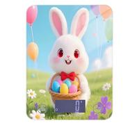 Lyeorm Joyful Easter Bunny Food Scale Digital Kitchen Scale Weight Grams and Ounces for Cooking Baking with 4 Units & LCD Display