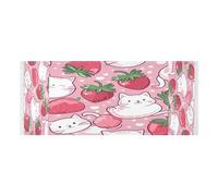 Lyeorm Kawaii Cat Washer and Dryer Covers for the Top, Fridge Dust Cover, Waterproof Washing Machine Cover with Storage Pocket for Kitchen Laundry Home