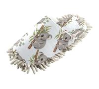 Lyeorm Koala Bear Microfiber Cleaning Slippers Washable Floor Mop Slippers Men and Women House Dusting Slippers - M