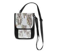 Lyeorm Koala Bear Travel Neck Wallet RFID Blocking Travel Document Organizer Pouch Lightweight Passport Holder Wallet for Men and Women