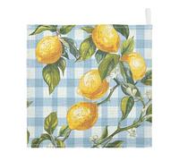 Lyeorm Lemon Branch Baby Washcloths, Soft and Absorbent Wash Cloths, Baby Bath Towel, Face Towel for Newborns, Infants, 5 Pack, 12x12 inches