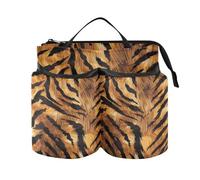 Lyeorm Leopard Print Luggage Travel Cup Holder Suitcase Drink Carrier Free Hand Beverage Bag with Two Coffee Mugs for Travelers Flight Attendants