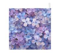 Lyeorm Lilac Flowers Baby Washcloths, Soft and Absorbent Wash Cloths, Baby Bath Towel, Face Towel for Newborns, Infants, 3 Pack, 12x12 inches