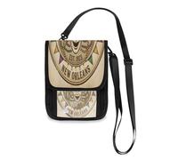 Lyeorm Mardi Gras Queen Vintage Travel Neck Wallet RFID Blocking Travel Document Organizer Pouch Lightweight Passport Holder Wallet for Men and Women