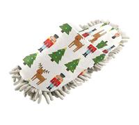 Lyeorm Nutcracker Soldiers Microfiber Cleaning Slippers Washable Floor Mop Slippers Men and Women House Dusting Slippers - L