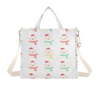 Lyeorm Polar Bears Tote Bag for Women, Corduroy Tote Bags Crossbody Bag Shoulder Handbag Messenger Bag, M