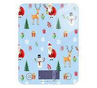 Lyeorm Santa Claus Food Scale Digital Kitchen Scale Weight Grams and Ounces for Cooking Baking with 4 Units & LCD Display