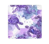 Lyeorm Sea Turtles Self-Adhesive Magic Cloth Makeup Bag Portable Cosmetic Bag Protective Wrap for Laptop Camera Lens, 17.7 X 17.7 Inch
