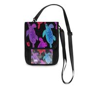 Lyeorm Sea Turtles Travel Neck Wallet RFID Blocking Travel Document Organizer Pouch Lightweight Passport Holder Wallet for Men and Women