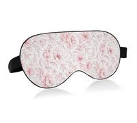 Lyeorm Sleep Mask Abstract Floral Eye Mask Soft Breathable Eye Cover Blackout Blindfold with Adjustable Strap for Men Women Travel, Nap
