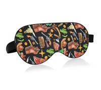 Lyeorm Sleep Mask Cowboy Elements Eye Mask Soft Breathable Eye Cover Blackout Blindfold with Adjustable Strap for Men Women Travel, Nap