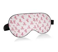 Lyeorm Sleep Mask Little Bows Eye Mask Soft Breathable Eye Cover Blackout Blindfold with Adjustable Strap for Men Women Travel, Nap