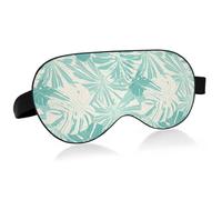 Lyeorm Sleep Mask Tropical Leaves Eye Mask Soft Breathable Eye Cover Blackout Blindfold with Adjustable Strap for Men Women Travel, Nap