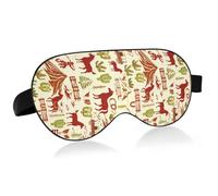 Lyeorm Sleep Mask Western Cowboy Eye Mask Soft Breathable Eye Cover Blackout Blindfold with Adjustable Strap for Men Women Travel, Nap
