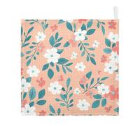 Lyeorm Small Flowers Baby Washcloths, Soft and Absorbent Wash Cloths, Baby Bath Towel, Face Towel for Newborns, Infants, 5 Pack, 12x12 inches