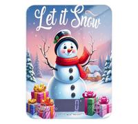 Lyeorm Snowman Wearing Red Scarf Food Scale Digital Kitchen Scale Weight Grams and Ounces for Cooking Baking with 4 Units & LCD Display