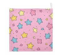 Lyeorm Star Print Baby Washcloths, Soft and Absorbent Wash Cloths, Baby Bath Towel, Face Towel for Newborns, Infants, 5 Pack, 12x12 inches