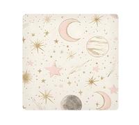 Lyeorm Stars and Moon Self-Adhesive Magic Cloth Makeup Bag Portable Cosmetic Bag Protective Wrap for Laptop Camera Lens, 17.7 X 17.7 Inch