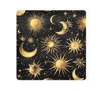Lyeorm Suns and Moon Self-Adhesive Magic Cloth Makeup Bag Portable Cosmetic Bag Protective Wrap for Laptop Camera Lens, 21.7 X 21.7 Inch