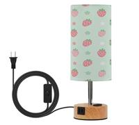 Lyeorm Touch Control Table Lamp with USB Charging Ports 3 Way Dimmable Touch Bedside Lamp with Metal Base for Bedroom Living Room, Cute Green Cartoon Frog