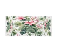 Lyeorm Tropical Plants Washer and Dryer Covers for the Top, Fridge Dust Cover, Waterproof Washing Machine Cover with Storage Pocket for Kitchen Laundry Home