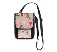Lyeorm Valentine's Cupid Frog Travel Neck Wallet RFID Blocking Travel Document Organizer Pouch Lightweight Passport Holder Wallet for Men and Women