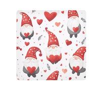 Lyeorm Valentine's Day Gnomes Self-Adhesive Magic Cloth Makeup Bag Portable Cosmetic Bag Protective Wrap for Laptop Camera Lens, 21.7 X 21.7 Inch