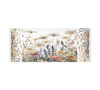 Lyeorm Various Wildflowers Washer and Dryer Covers for the Top, Fridge Dust Cover, Waterproof Washing Machine Cover with Storage Pocket for Kitchen Laundry Home