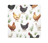Lyeorm Watercolor Farm Animals Self-Adhesive Magic Cloth Makeup Bag Portable Cosmetic Bag Protective Wrap for Laptop Camera Lens, 17.7 X 17.7 Inch