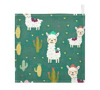 Lyeorm White Alpaca Baby Washcloths, Soft and Absorbent Wash Cloths, Baby Bath Towel, Face Towel for Newborns, Infants, 3 Pack, 12x12 inches