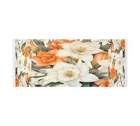 Lyeorm White Daffodils Washer and Dryer Covers for the Top, Fridge Dust Cover, Waterproof Washing Machine Cover with Storage Pocket for Kitchen Laundry Home