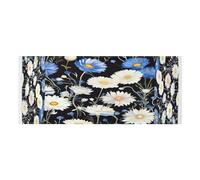 Lyeorm White Daisies Washer and Dryer Covers for the Top, Fridge Dust Cover, Waterproof Washing Machine Cover with Storage Pocket for Kitchen Laundry Home