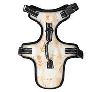Lyeorm White Geese Dog Harness Adjustable Soft Oxford Pet Vest No Pull Reflective Dog Vest Harness with Handle for Walking Training, M