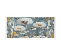Lyeorm Wildflowers Pattern Washer and Dryer Covers for the Top, Fridge Dust Cover, Waterproof Washing Machine Cover with Storage Pocket for Kitchen Laundry Home