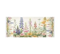 Lyeorm Wildflowers Washer and Dryer Covers for the Top, Fridge Dust Cover, Waterproof Washing Machine Cover with Storage Pocket for Kitchen Laundry Home