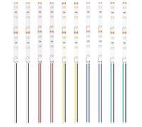 Lyeteung 10 PCS 100mm 12V - 18V Pre Wired Strip, 2835 SMD LED Model Railway LED Lighting, White/Red/Yellow/Blue/Green