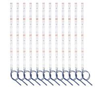 Lyeteung 12 PCS 200mm 12V - 18V Pre Wired Strip, 2835 SMD LED Model Railway LED Lighting, Blue