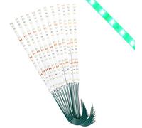Lyeteung 12 PCS 200mm 12V - 18V Pre Wired Strip, 2835 SMD LED Model Railway LED Lighting, Green