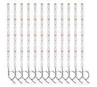 Lyeteung 12 PCS 200mm 12V - 18V Pre Wired Strip, 2835 SMD LED Model Railway LED Lighting, White