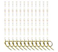 Lyeteung 12 PCS 200mm 12V - 18V Pre Wired Strip, 2835 SMD LED Model Railway LED Lighting, Yellow