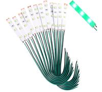 Lyeteung 12 PCS 50mm 12V - 18V Pre Wired Strip, 2835 SMD LED Model Railway LED Lighting, Green
