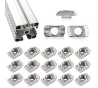 Lyeteung 15 PCS 40 Series M8 T Nut, Hammer Head Nut, Hammer Head Drop In T Slot Nuts, for 4040 4080 8080 Aluminum Extrusion Profile